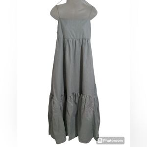 Asos Mint Green Tiered Spaghetti Strap Zip Back Maxi Dress Size 8